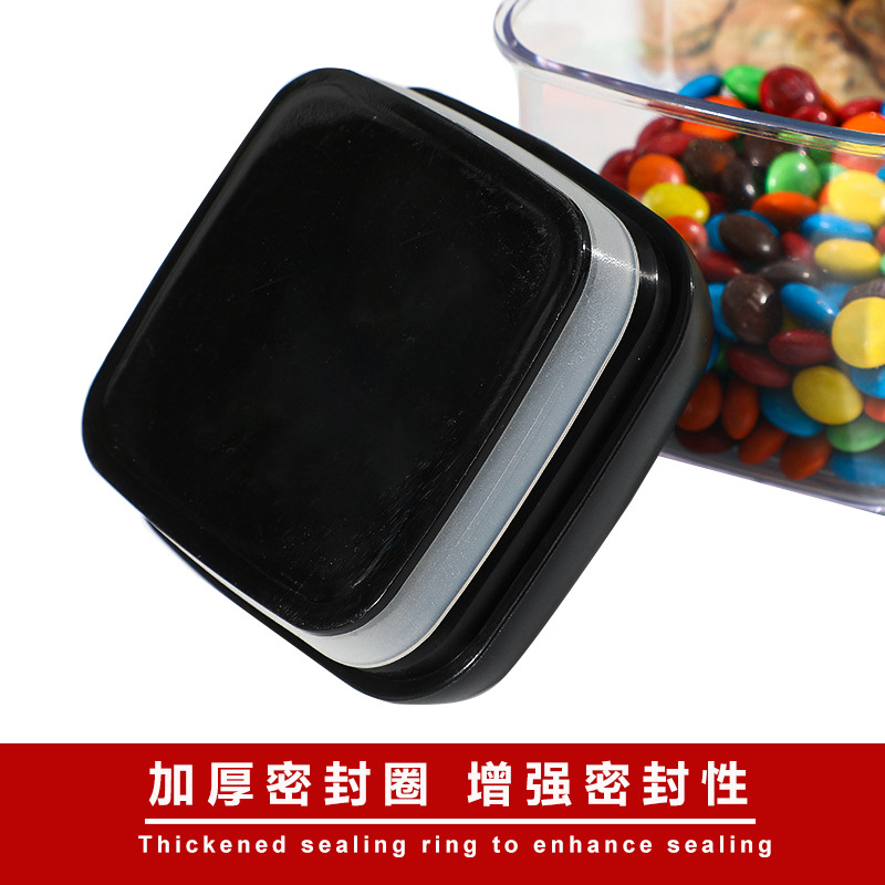 The press-type food preservation plastic vacuum sealed can for kitchen storage of grains and cereals is easy to fasten and store details Picture