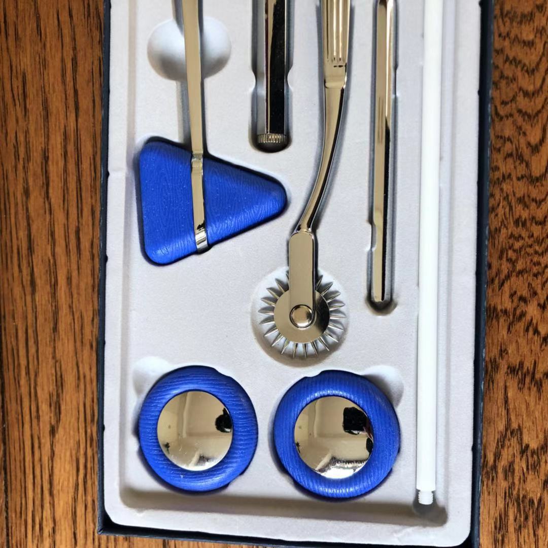 5-piece set of percussion hammer, medical percussion hammer, percussion hammer set, stainless steel nerve hammer, diagnostic hammer gift box packaging details Picture