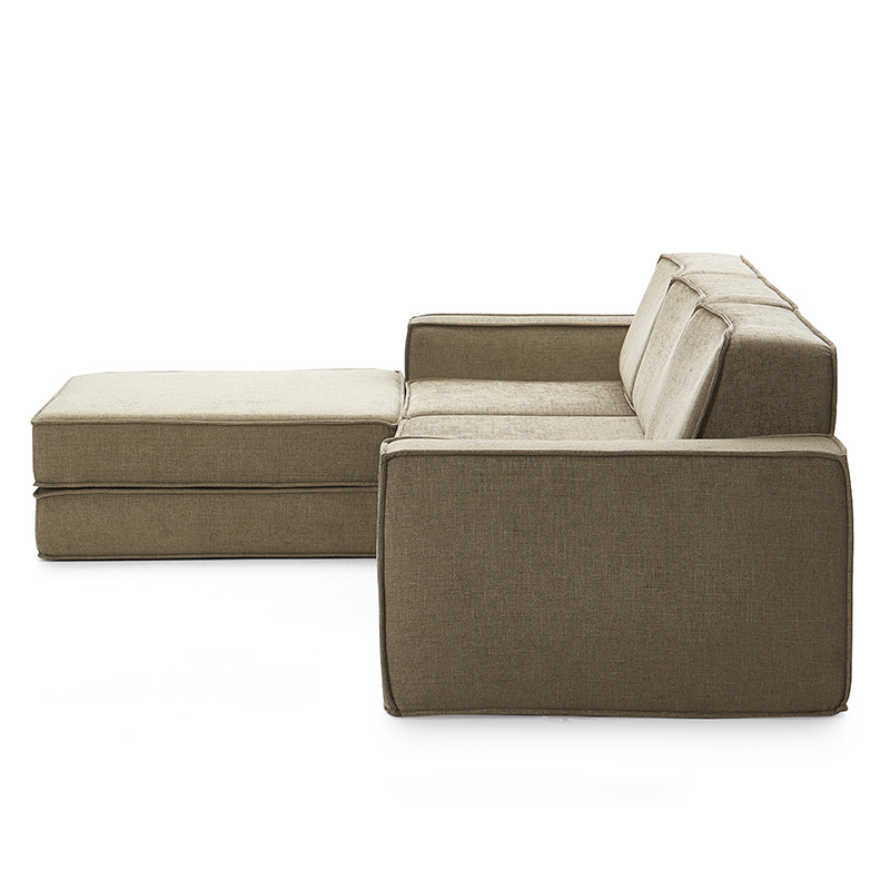 Factory-customized all-sponge vacuum compressed sofa, foldable Italian-style multi-functional sitting and sleeping room for small-sized living room Specification image