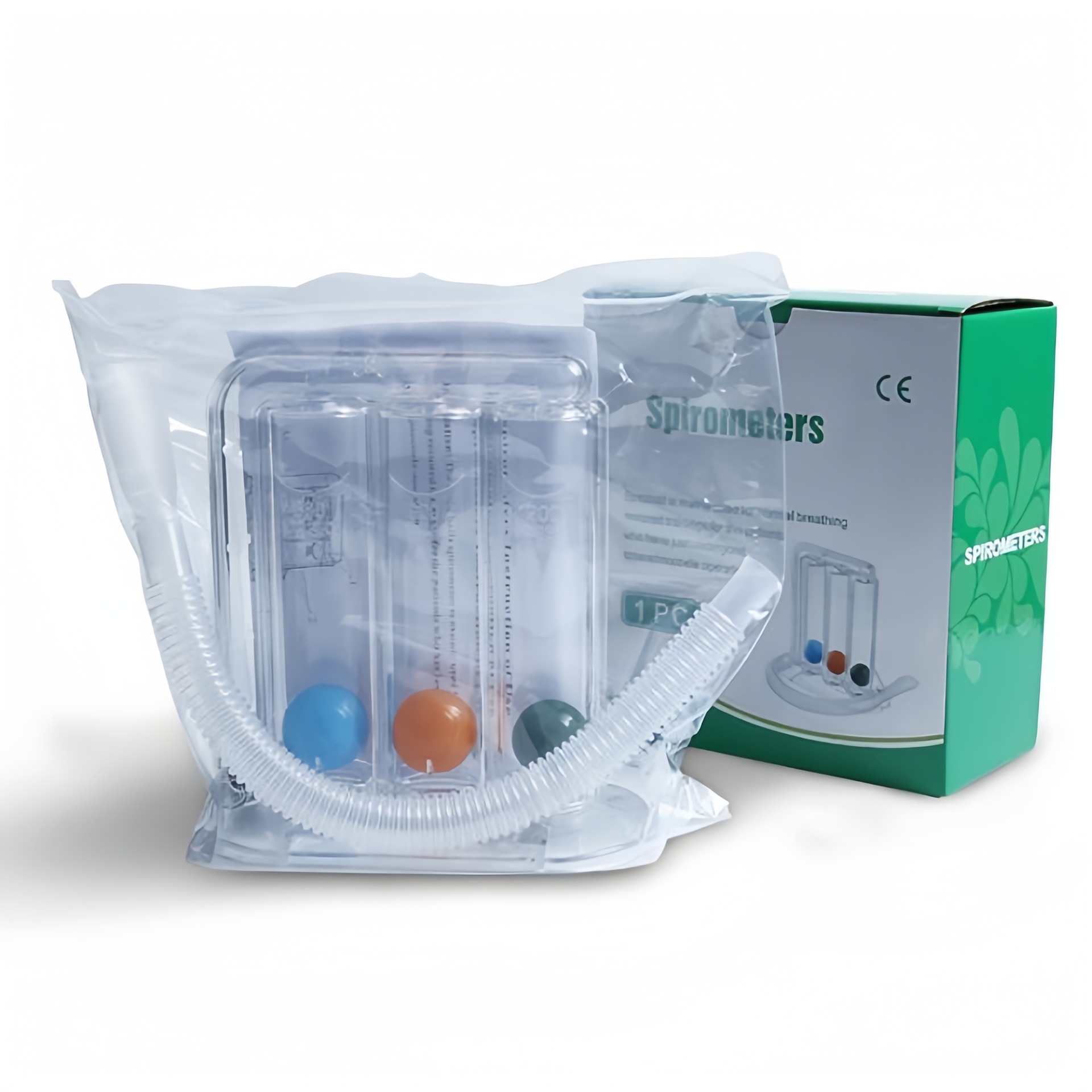 spirometers, a 3-ball adult lung capacity rehabilitation device, can be used for both blowing and suction details Picture