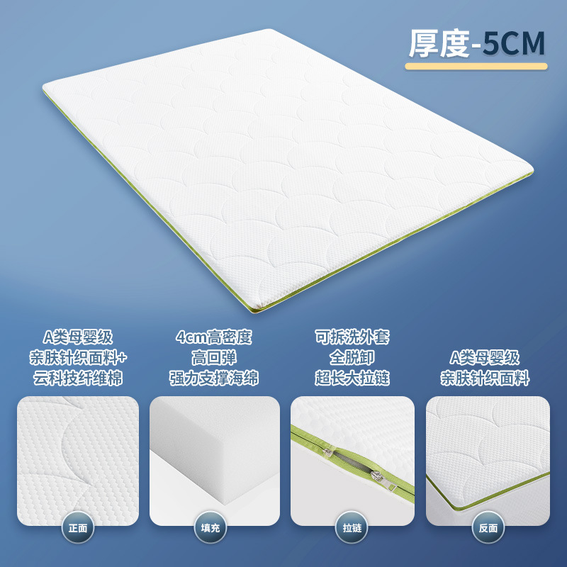 The sponge mattress, single bed, mattress and mat in the student dormitory can be disassembled and washed. The tatami rental house is moderately soft and hard and can be folded Application Scenario