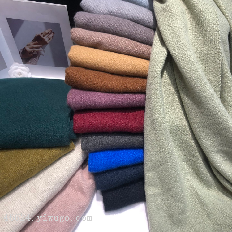 Cross-border scarf wholesale e-commerce live streaming supply chain supply 39 monochrome series, plain Oreo Specification image