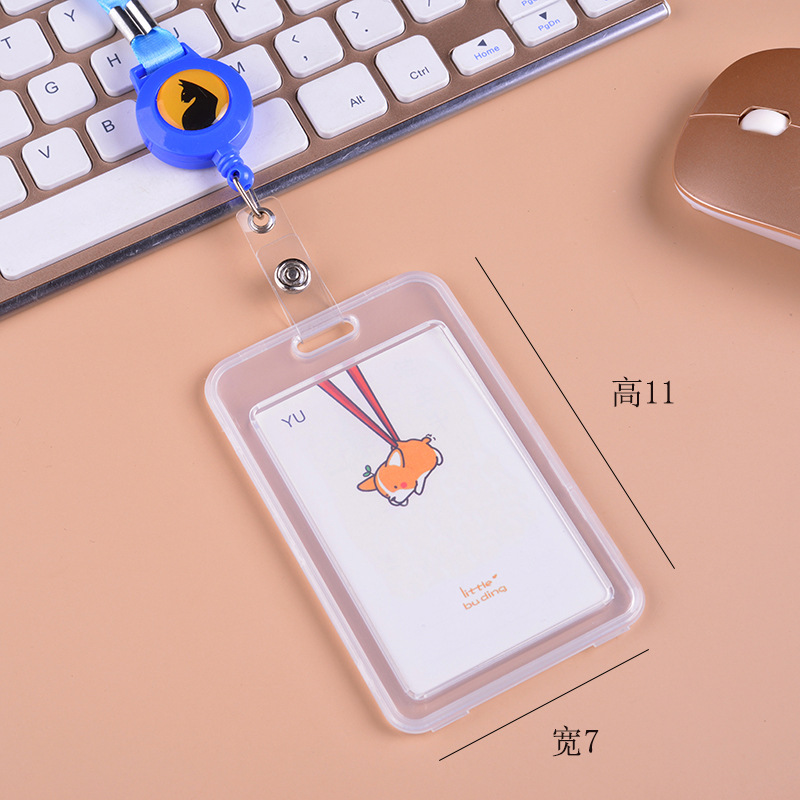Wholesale of public transportation access control, student ID card holders, exhibition certificates, transparent plastic job tags, pull-down buttons, and work badges details Picture