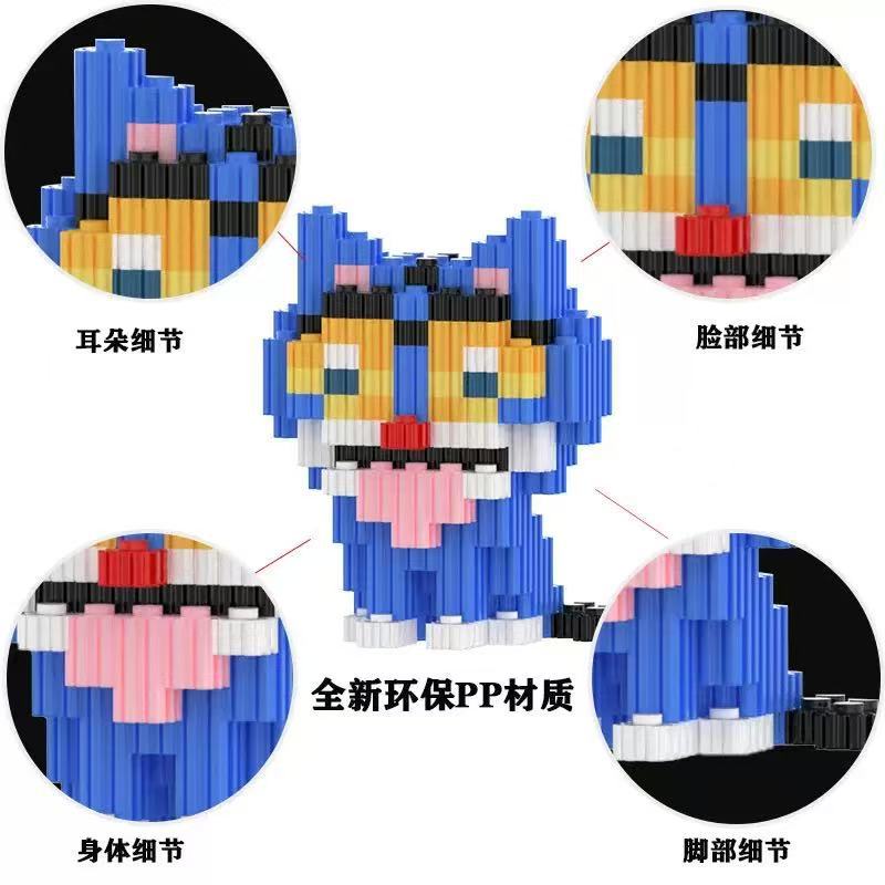 跨境猎魔女团周边KPop Demon Hunters鲁米模型小颗粒拼装积木玩具细节图
