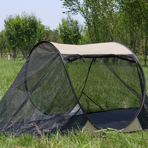 Carpa de camping al aire libre totalmente automática pergola de apertura rápida mosquitero anti-mosquitero lanza tienda de camping tela oxford plegable cama de campamento details Picture