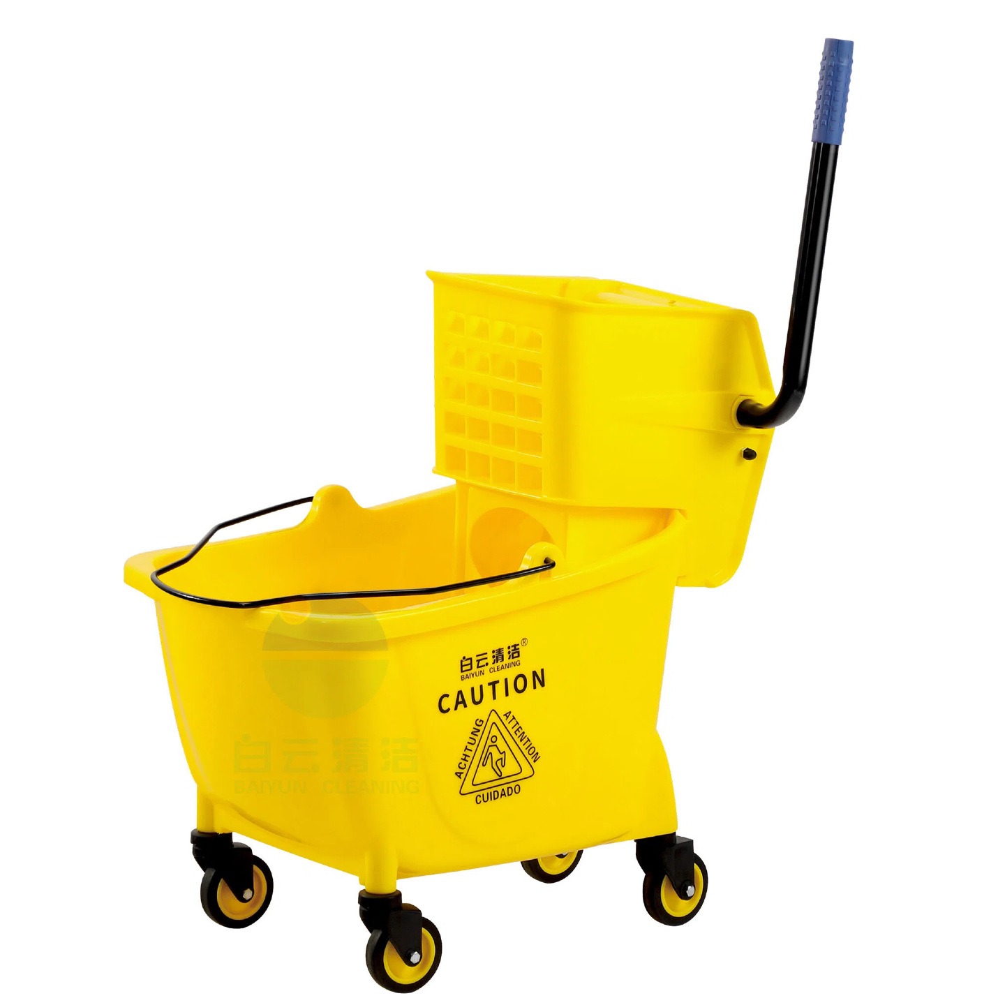 Cleaning the water extraction truck, mop bucket, mop bucket, floor mop bucket, commercial hotel cleaning, washing mop and mop bucket Application Scenario