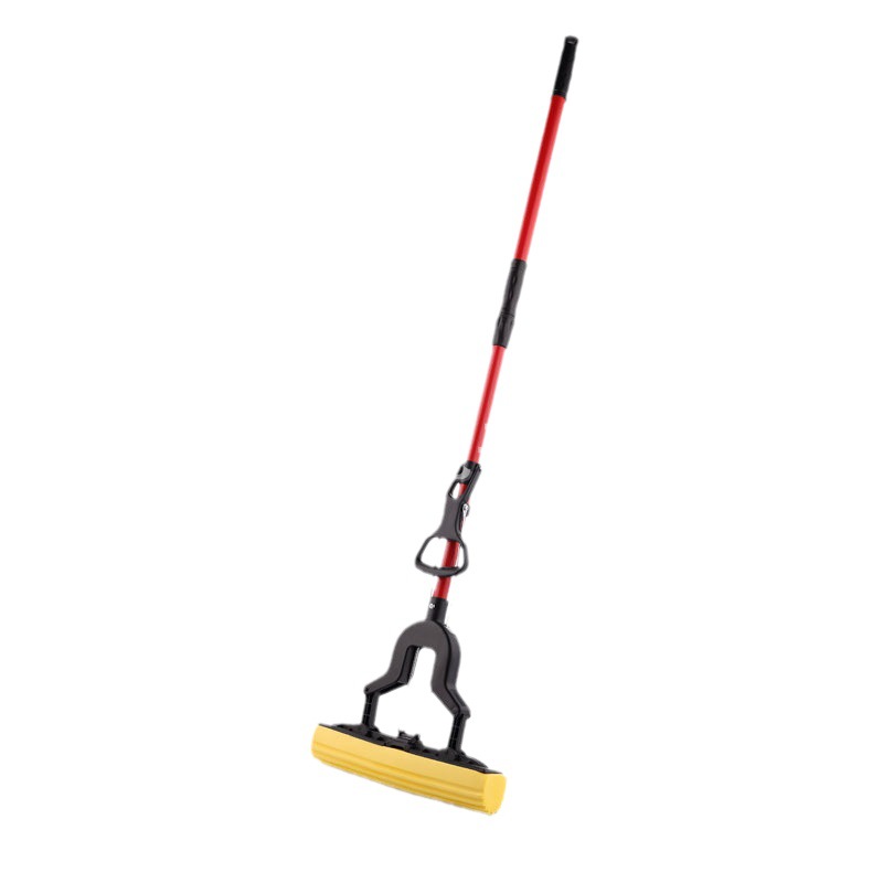 Folded rubber cotton mop, absorbent sponge mop, flip-top mop, water-squeezing and water-holding pVC rubber cotton mop, household cleaning Application Scenario