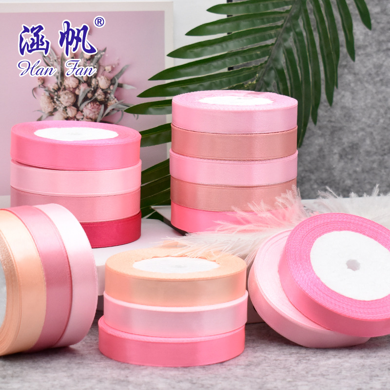 1.5cm ribbons, colored ribbons, silk ribbons, gift packaging, polyester webbing, wedding cake decorative ribbons, special offer from the manufacturer Specification image