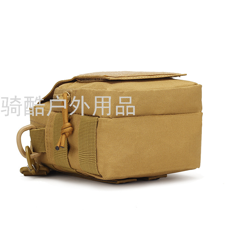 户外运动单肩小挂包休闲款 新款现货男军迷彩腰包登山出游斜挎包细节图