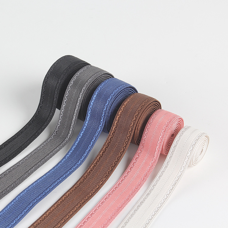 Jacquard shoulder straps, computer jacquard elastic bands, double-toothed elastic shoulder straps, elastic elastic bands, customizable woven straps details Picture