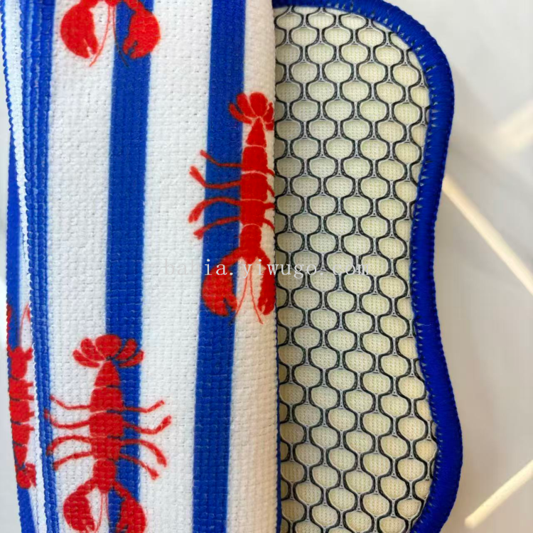 Bahia cleaning two-piece set, double-sided design, for scrubbing POTS, washing dishes, kitchenware, stove, cleaning cloths, kitchen scouring pads Item Picture