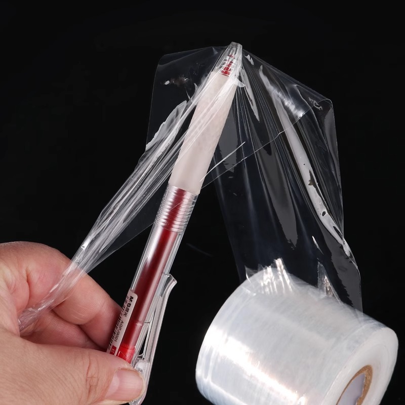 外卖打包膜缠绕膜工业拉伸嫁接膜透明密封防撒漏封口膜封酒膜保鲜细节图