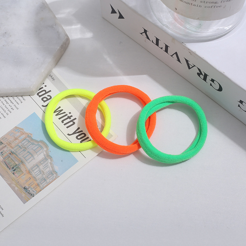 Wholesale of 72 large towel loops for cross-border trade, hair accessories in card bags, high-elasticity rubber bands, hair ties, and Korean hair ties Specification image