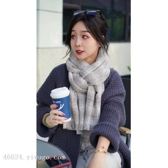 Cross-border scarf wholesale, new 40-loop yarn series, dreamy country style, e-commerce live streaming supply chain Item Picture