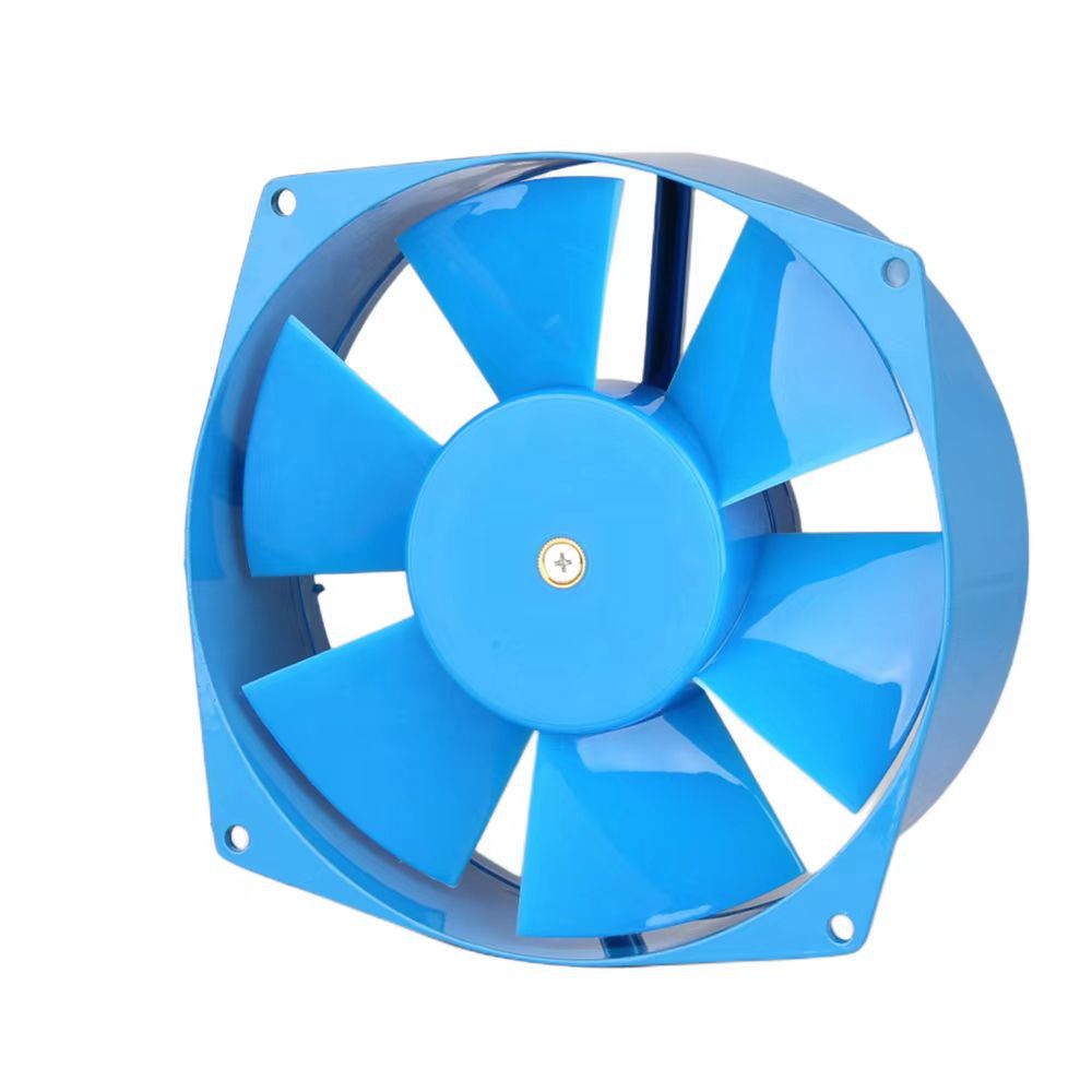 200FZY7-D 380V blue 8-inch AC axial flow fan, high air volume cabinet heat dissipation and cooling fan details Picture