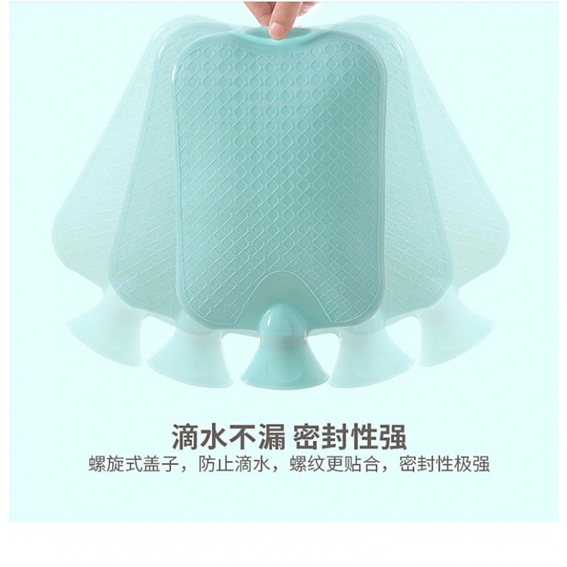 Bolsa de agua de PVC engrosada relleno de goma bolsa de agua llenada calentador de manos calentador de pies tesoro seguridad antidisturbios inodoro