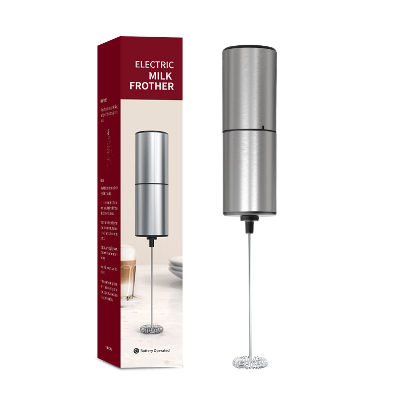 USB充电咖啡奶泡器/牛奶起泡器/手持奶泡机白底实物图