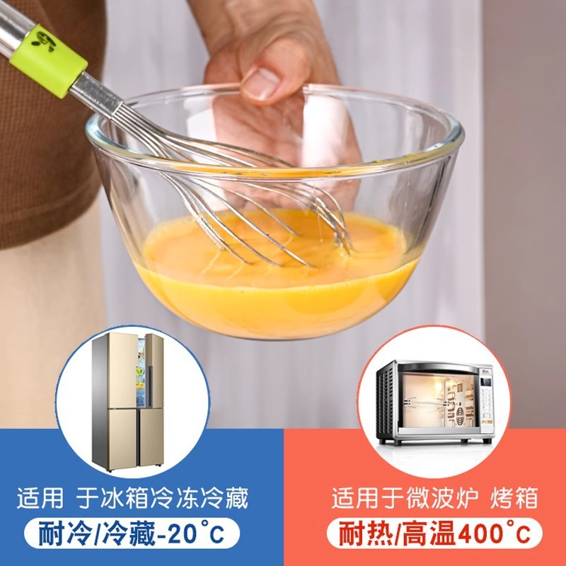 透明玻璃碗耐高温家用沙拉碗微波炉加热专用大汤碗泡面碗碗碟套装
