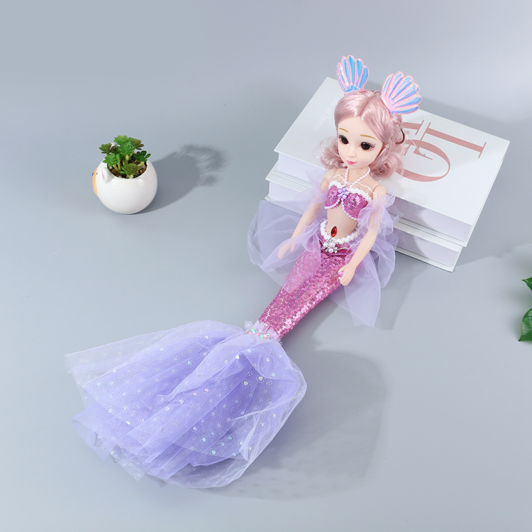 Mermaid doll, girl doll toy, little girl mermaid princess Barbie children's simulation doll, large size Application Scenario