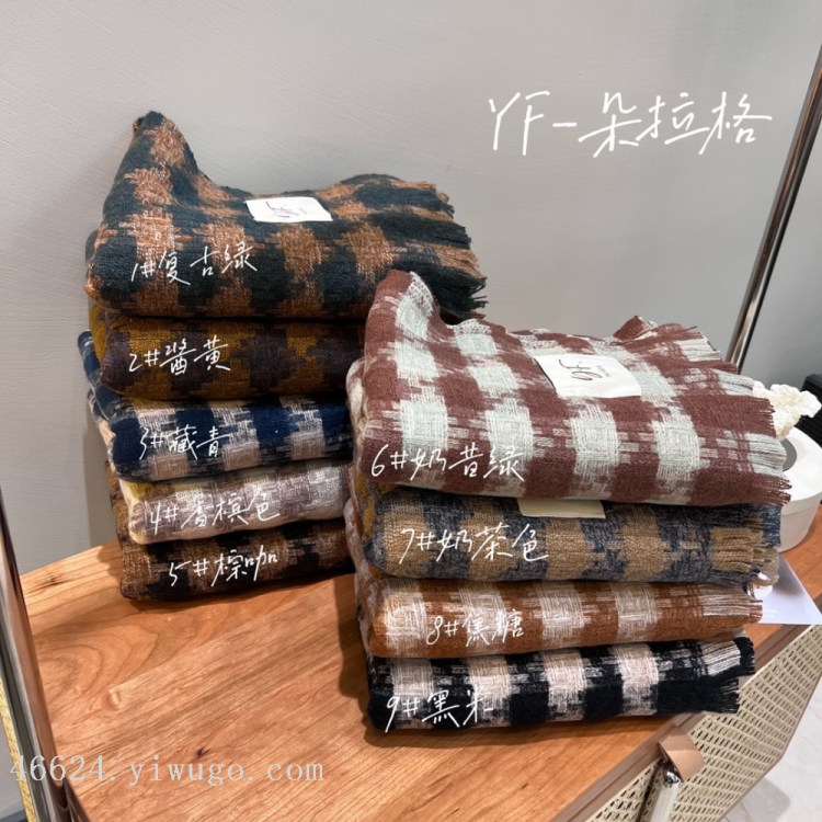 Cross-border scarf wholesale e-commerce supply 39-check series Dolag Chanel-style scarves Application Scenario