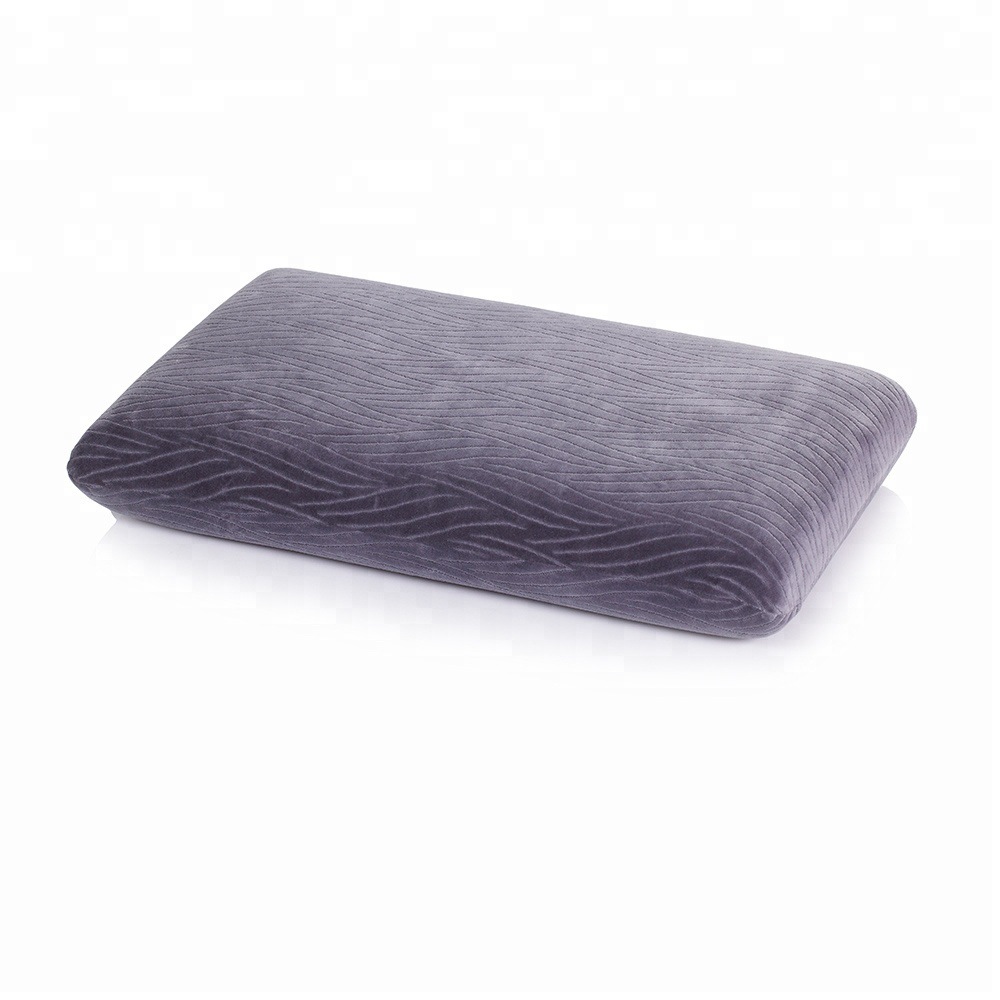 Cross-border exclusive bamboo fiber memory pillow, slow rebound space memory pillow, memory foam neck support pillow, wavy pillow Item Picture