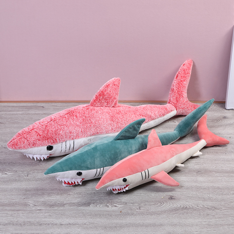 海洋动物鲨鱼毛绒玩具公仔玩偶，多尺寸颜色可选，支持LOGO定制细节图