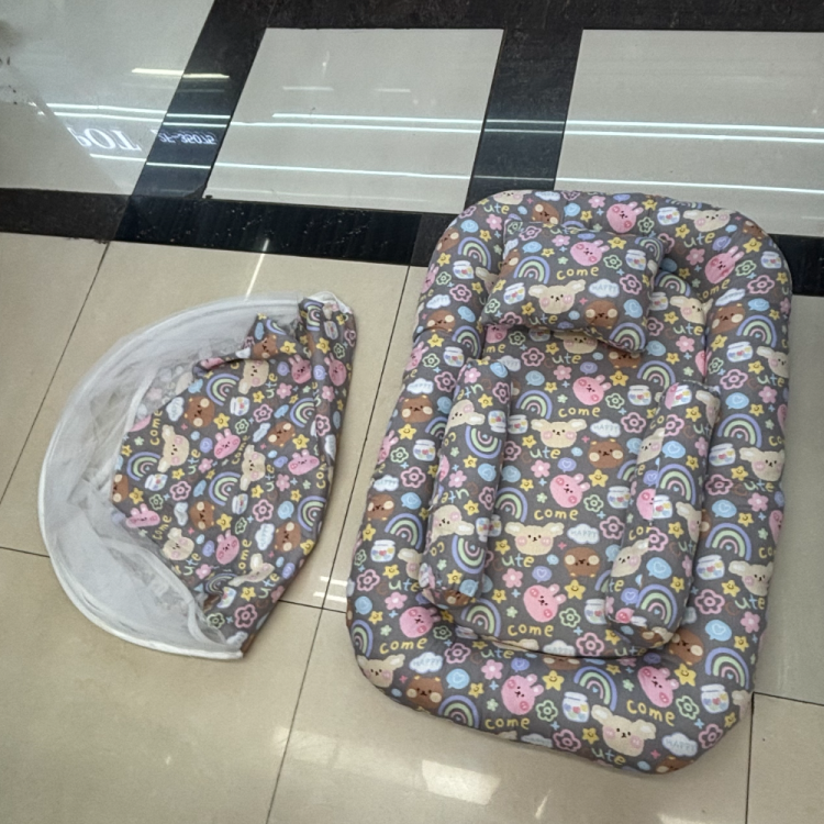 Baby mosquito net cartoon, no installation required, foldable with frame, baby mosquito net, BB yurt, newborn bed mosquito net cover details Picture