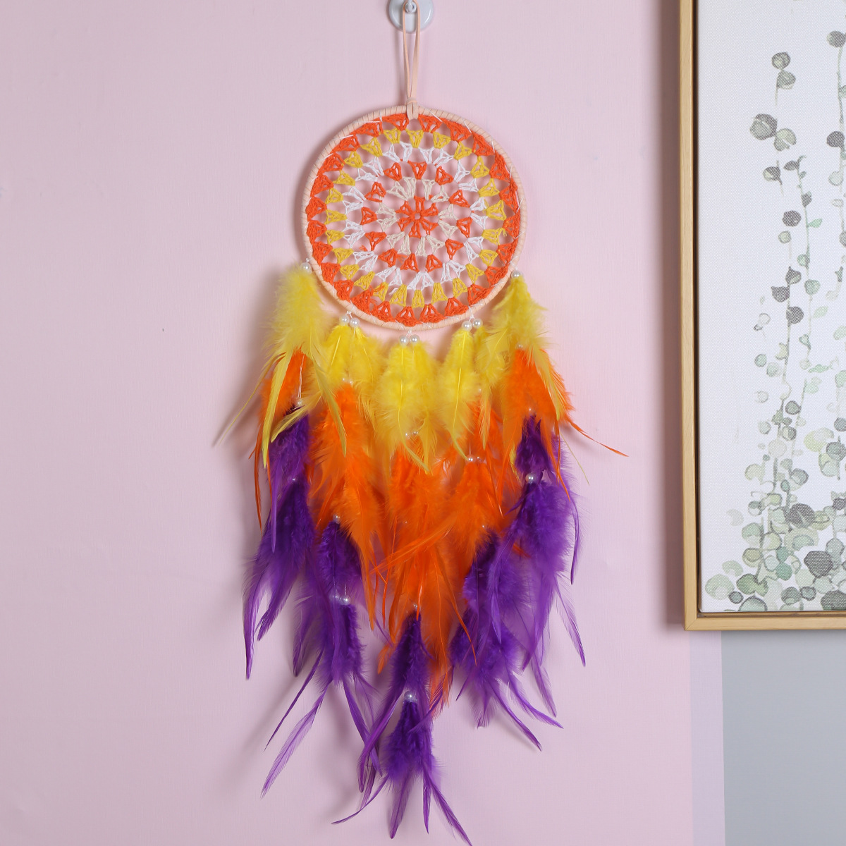 Devil's Eye Dreamcatcher Decorative Hanging piece, Dreamcatcher Wall Hanging, Wall Decoration, Dreamcatcher Hanging piece, Wall decoration Dreamcatcher Specification image