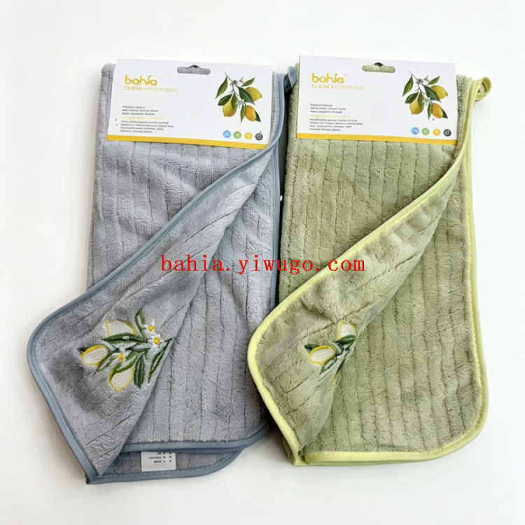 35*70cm rayas toallas de limpieza toallas de limón bordado sala de estar dormitorio salón de té toallas de limpieza absorbentes Application Scenario