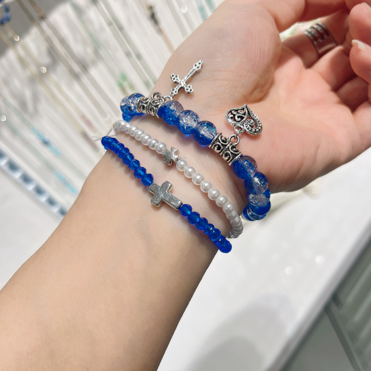2026 nuevo crossover hand string multicascada usar accesorios de mano tendencia pareja alto nivel de apariencia moda moda temperamento de moda una centena de combinaciones joyería religiosa
