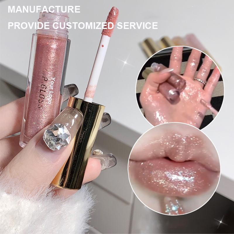 PAGEVINE portable lip makeup packaging material with multiple shiny lip gloss pink boxes Item Picture
