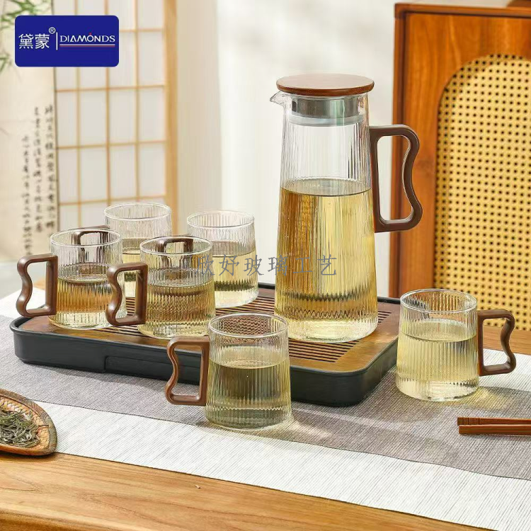 高硼耐热玻璃水具水壶茶壶七件套果汁壶套装活动开业礼品随手礼
