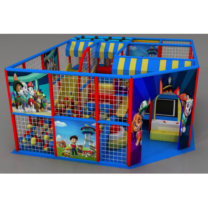 Niños indoor & outdoor naught fort trampolín slide combinado equipo de diversión personalizado Specification image