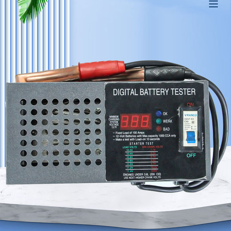 生产外贸型蓄电池测试仪电瓶检测仪电池测量表汽车电瓶放电叉