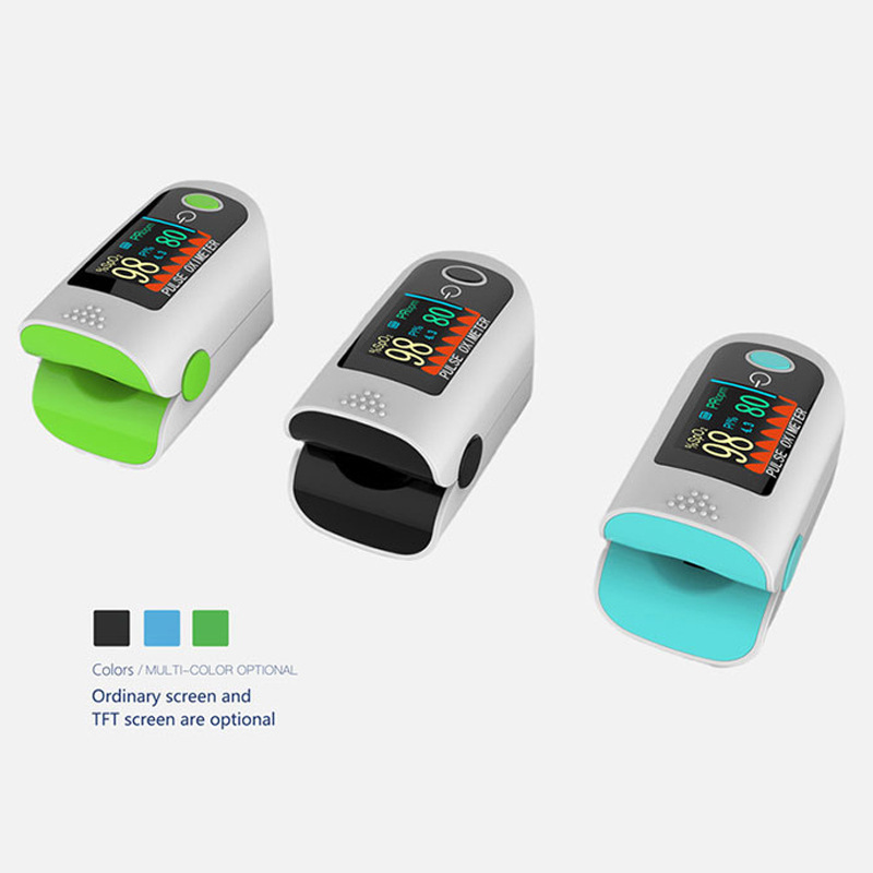 Portable household blood oxygen saturation detector with English packaging for foreign trade fingertip pulse oximeter details Picture