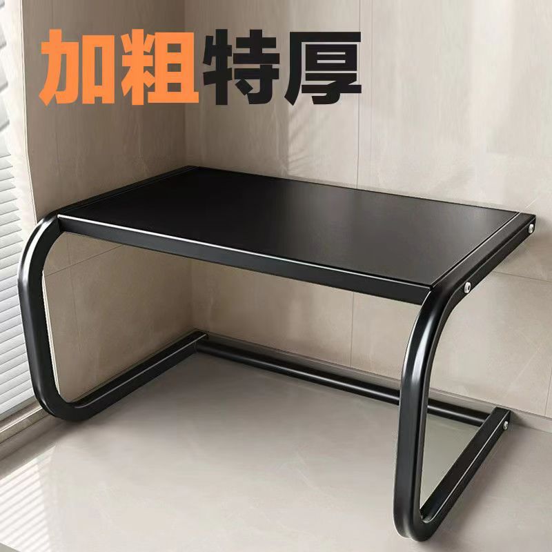 Microwave oven shelf, kitchen rack, rice cooker countertop, oven stand, household double-layer desktop, multi-functional storage Specification image