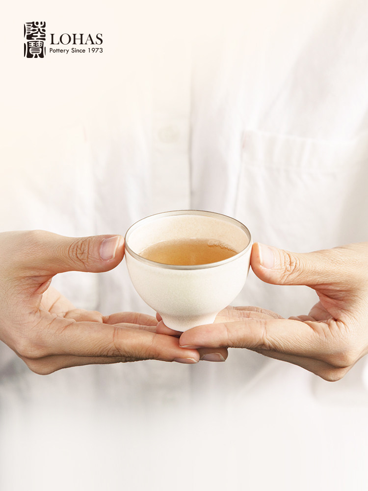 Lubao Ceramics' Four Joy Cups, bone China kiln-transformed tea cups, single cups, tasting cups, personal cups, master cups, tea brewing cups, and small cups