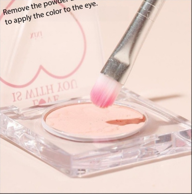 5-piece pink handle facial makeup brush set, smooth, soft and powerful grip powder, suitable for eye shadow and foundation Specification image