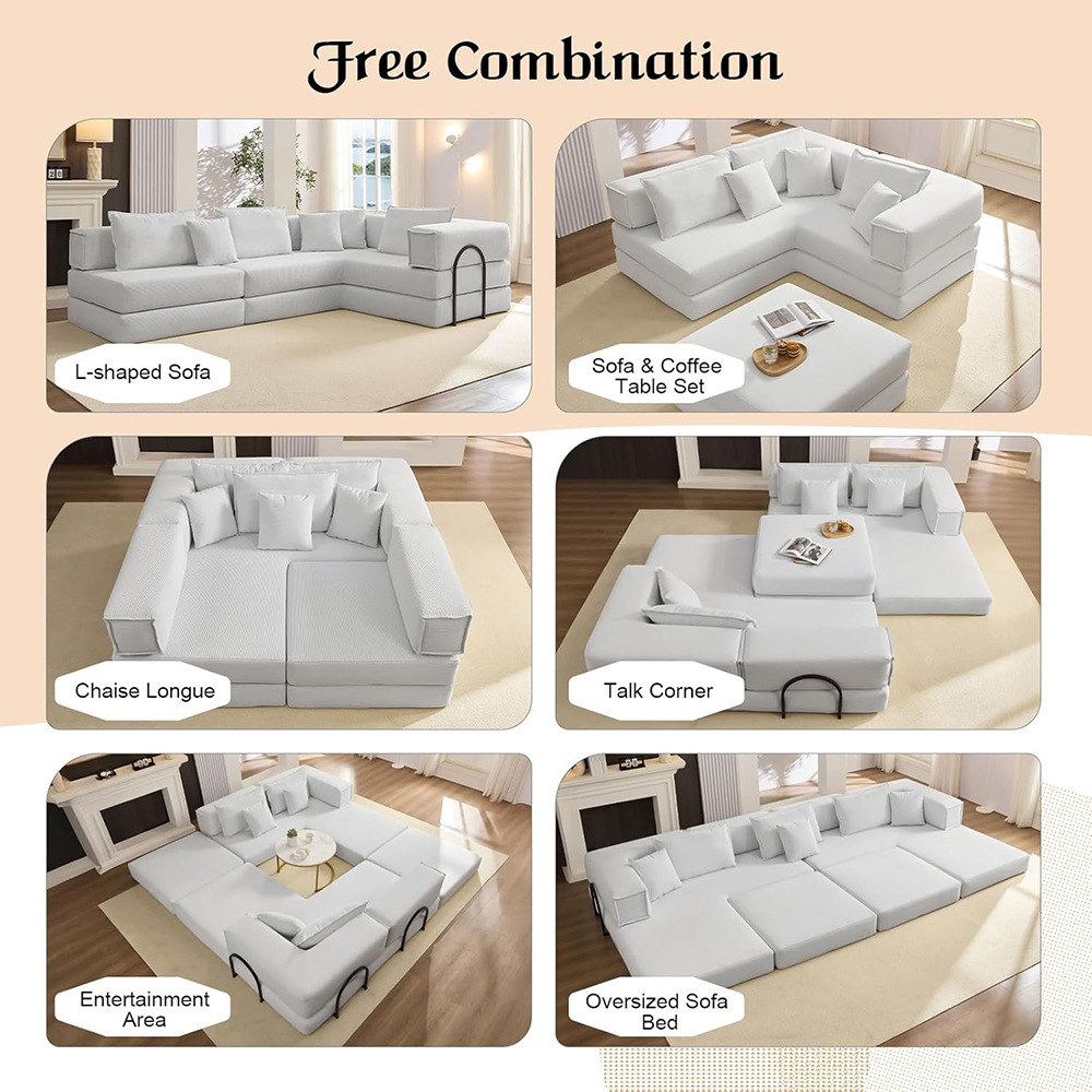 Customized wholesale living room light luxury high-density sponge compression sofa, Empress combination sofa with headrest, skin-friendly sofa details Picture