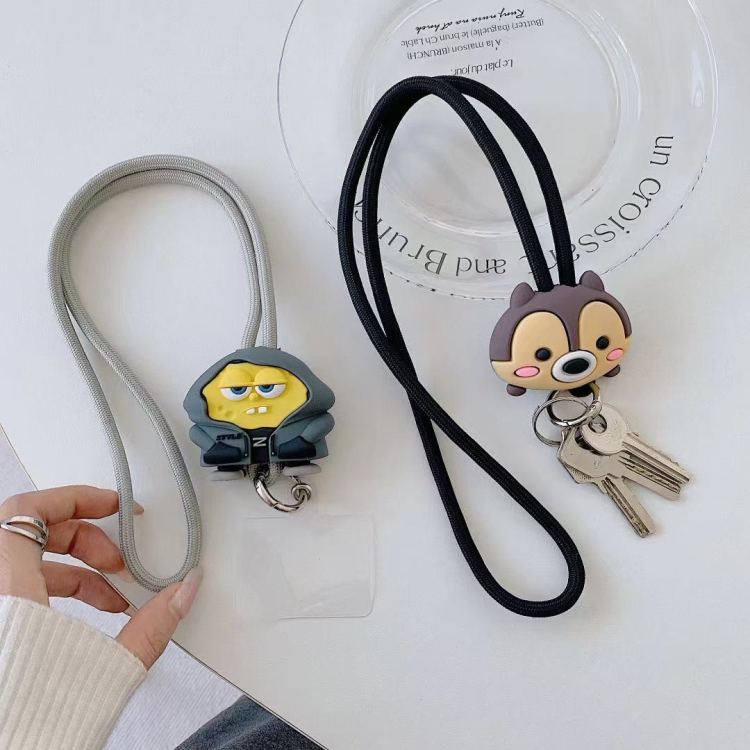 Long strap, colorful phone clip, crossbody phone strap, cartoon lanyard, back clip, adjustable lanyard h Item Picture