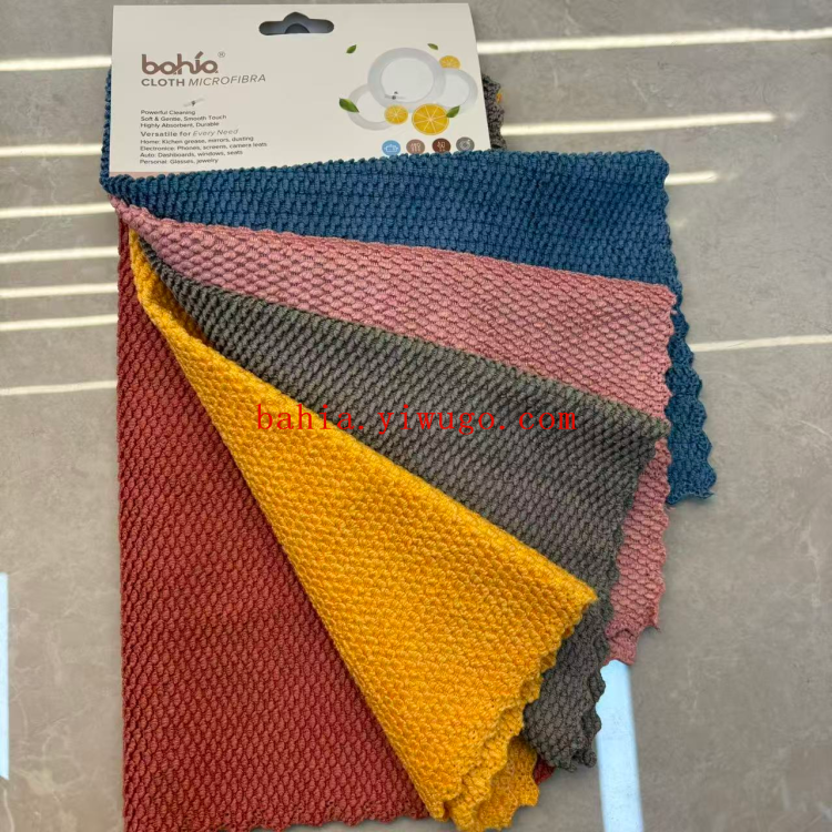 قطعة قماش قطنية خاوية اللون 3030CM لغسل الصحون في المطبخ وتنظيف المناشف وتنظيف المناشف Specification image