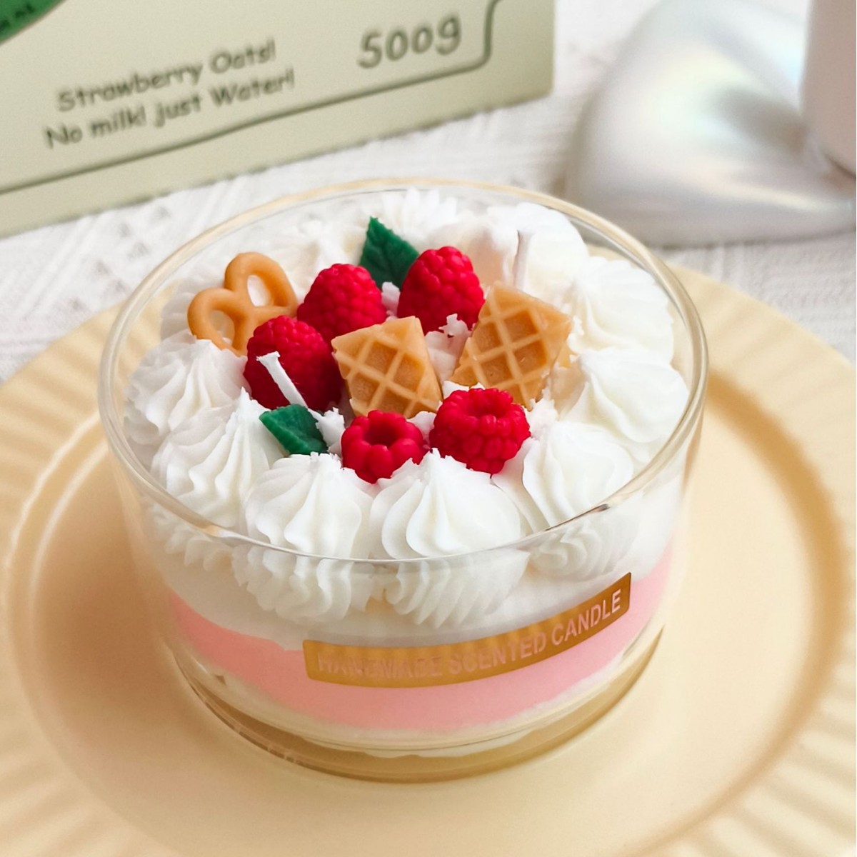 Mousse cups, desserts, cakes, scented candles, taro chocolates, mango strawberries, cream, cross-border best-selling creative gifts Item Picture