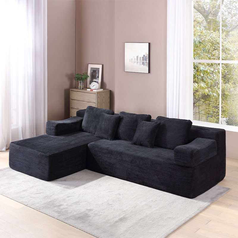 Amazon high-density compression combination sofa, living room module sofa bed, small-sized apartment lazy sponge sofa wholesale details Picture