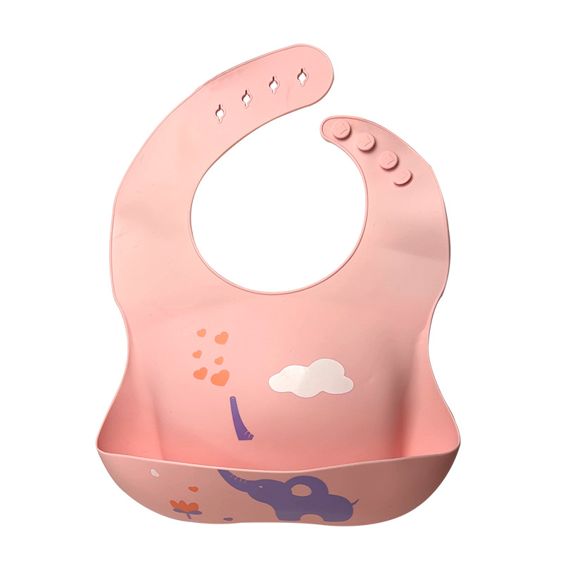 Liquid silicone bibs, baby three-dimensional food bibs, waterproof and no-rinse bibs for infants, super soft silicone bibs direct sales and wholesale Item Picture