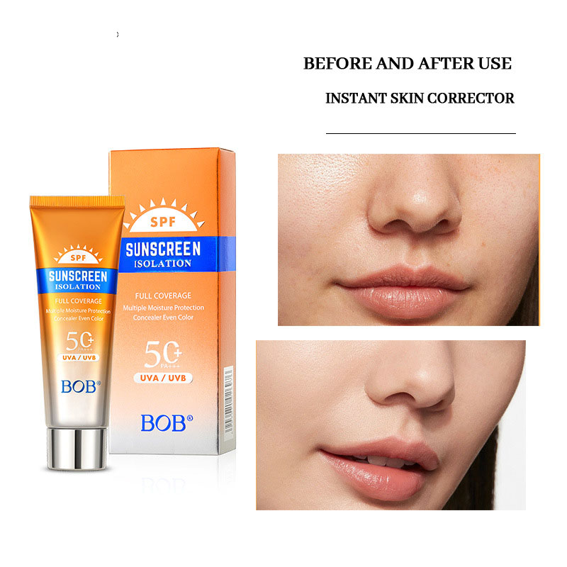 Aislante mineral vegano protector solar BB crema SPF30 PA+++ refrescante hidratante suavizante nutrir piel blanqueador brillo