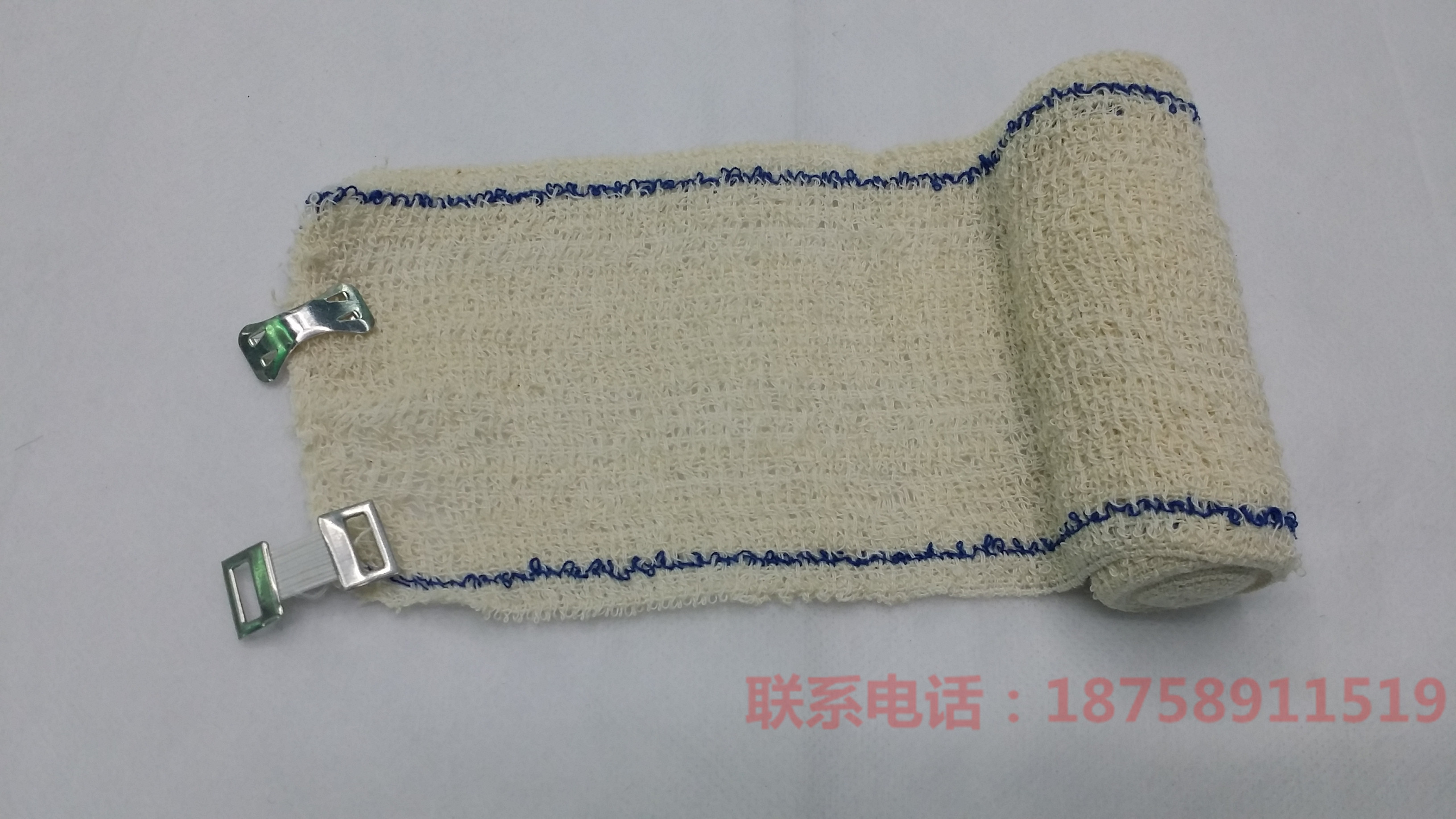 High-quality medical spandex elastic bandage with wrinkles, a medical consumable for export Specification drawing