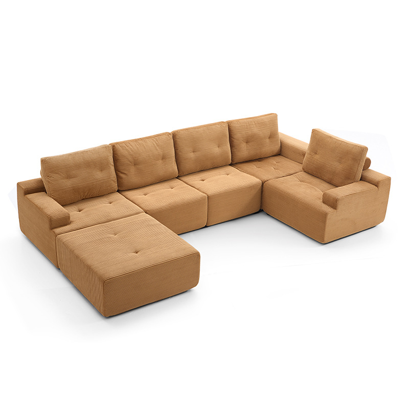 All-sponge vacuum compressed sofa block vacuum rolled all-sponge frameless living room small-sized combination sofa details Picture