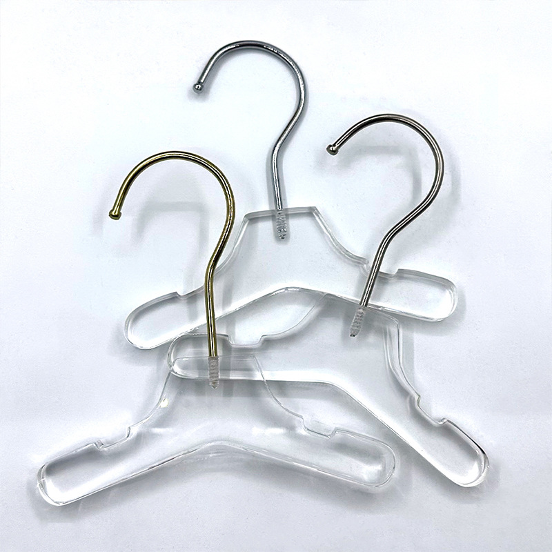 服装店亚克力衣架透明无痕衣挂婚纱挂架女装文胸无痕展示衣架批发