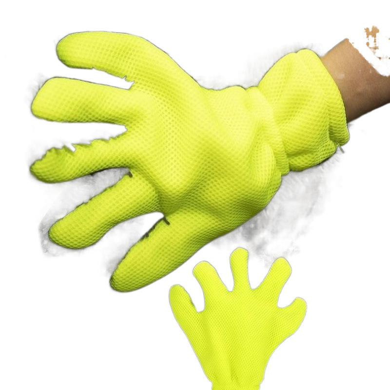 Chenier five-finger car wash gloves, sponge wheel hub cleaning, thickened plush car wash cloth, car beauty wipe Application Scenario
