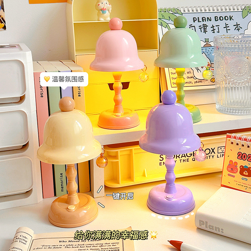 Simple round ball night light, button battery, cream glue DIY decoration, bedside decoration for student dormitory, ambient desk lamp Application Scenario